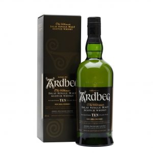 Ardbeg Ten Year Old Single Malt Whisky Islay Peat