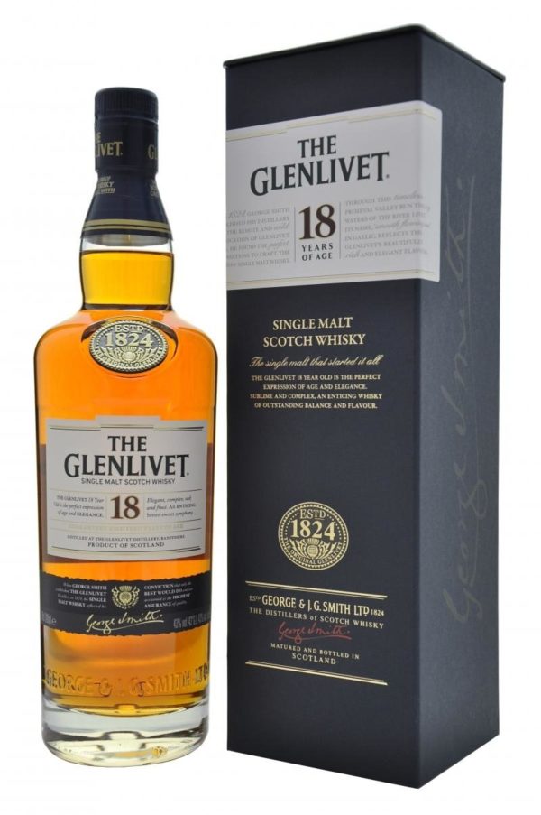 Glenlivet 18 Year Old Single Malt Scotch Whisky