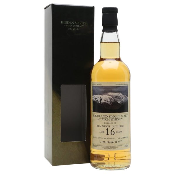 Hidden Spirits Ben Nevis 1999 16 Years Old Single Malt Whisky Hidden Spirits Ben Nevis 1999 16 Year Old Single Malt Whisky