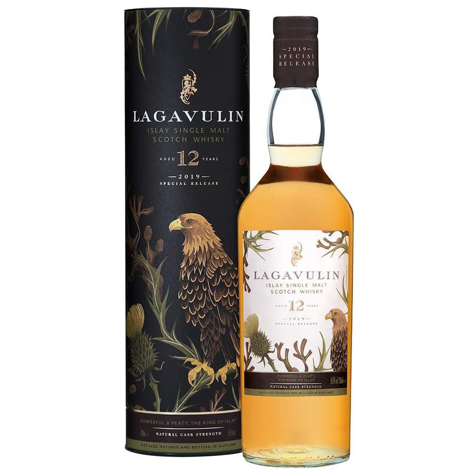 Lagavulin 12 Year Old Natural Cask Strength Single Malt Scotch Whisky 2019 special release