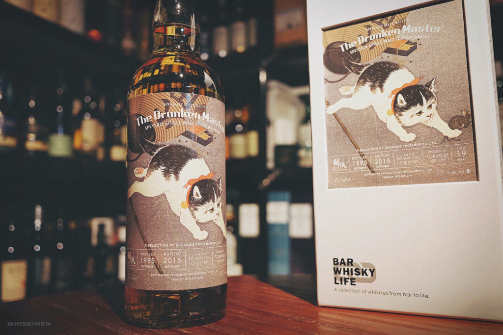 Lady Of The Glen The Drunken Master Tormore 1995 19 Year Old Single Malt Whisky (Bar To Life), bourbon, cat, 貓, 醉俠, Hannah Whisky Merchants, kaohsiung