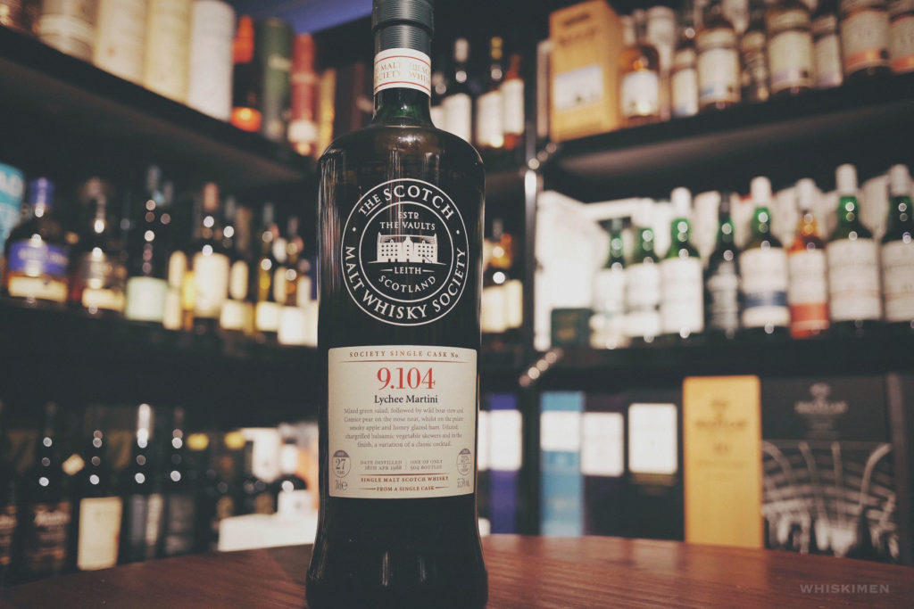 SMWS 9.104 1988 27 Year Old Single Malt Scotch Whisky (Lychee Martini) Speyside Glen Grant sherry Lychee Martini