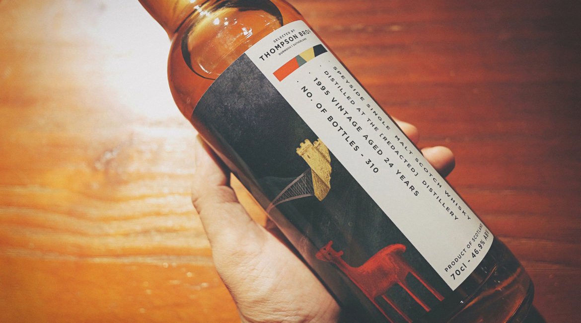 The Thompson Bros. Redacted Speyside 1995 24 Year Old Single Malt Whisky