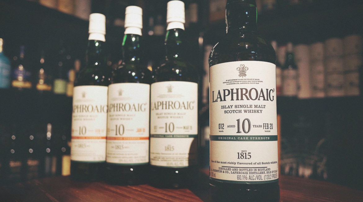 Laphroaig 10 Year Old Cask Strength Single Malt Whisky Batch 012