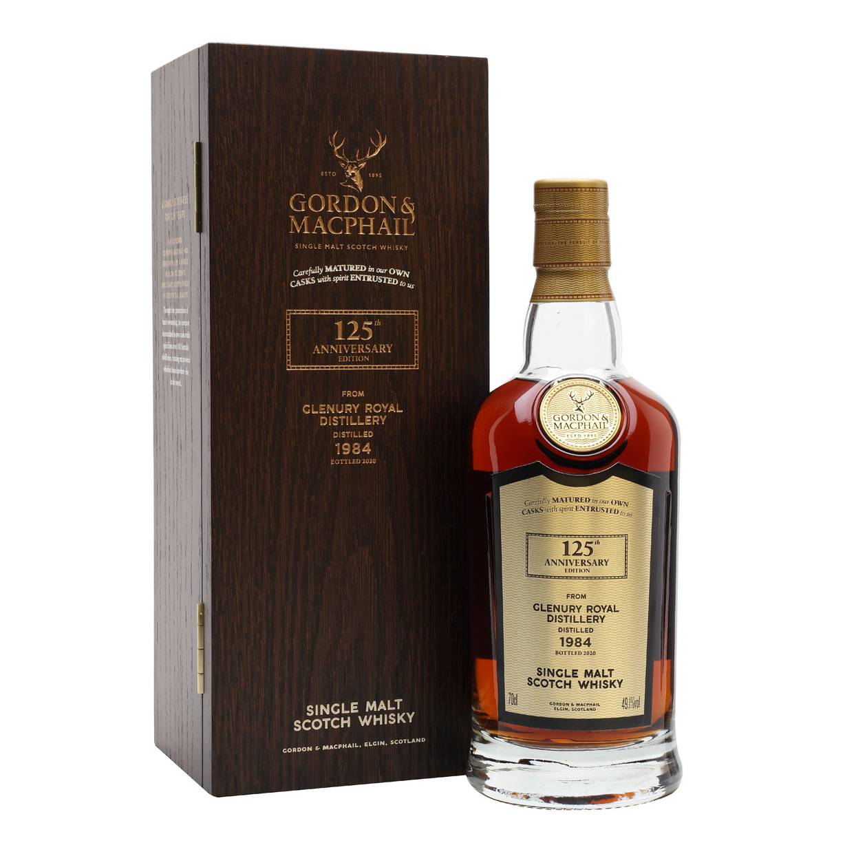 Gordon & MacPhail The Last Cask Series Glenury Royal 1984 35 Year Old Single Malt Scotch Whisky (125th Anniversary Edition)