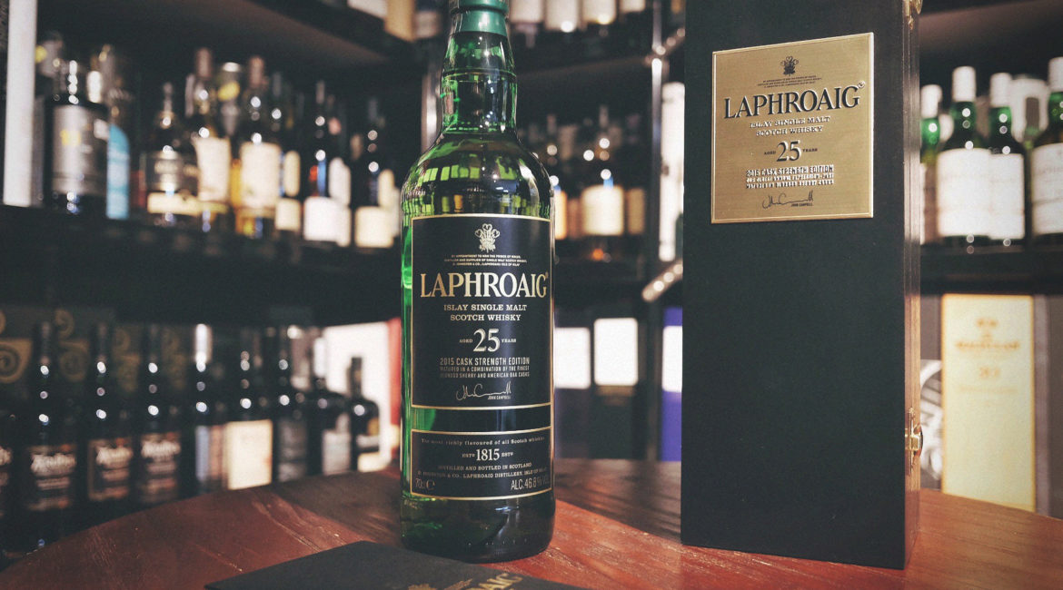 Laphroaig 25 Year Old Single Malt Scotch Whisky 2015 Edition